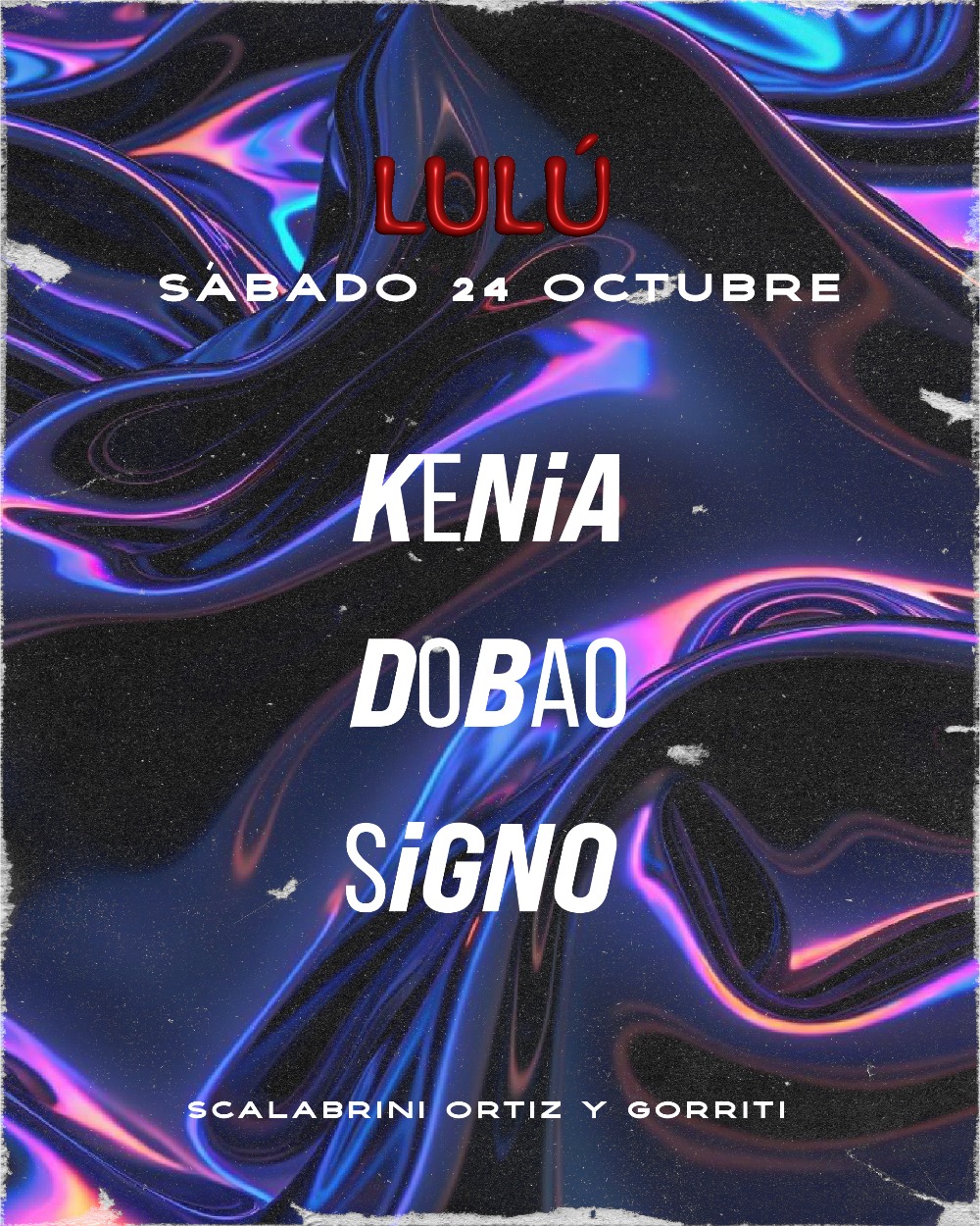 24/10 | Lulú pres KENIA - DOBAO - SIGNO