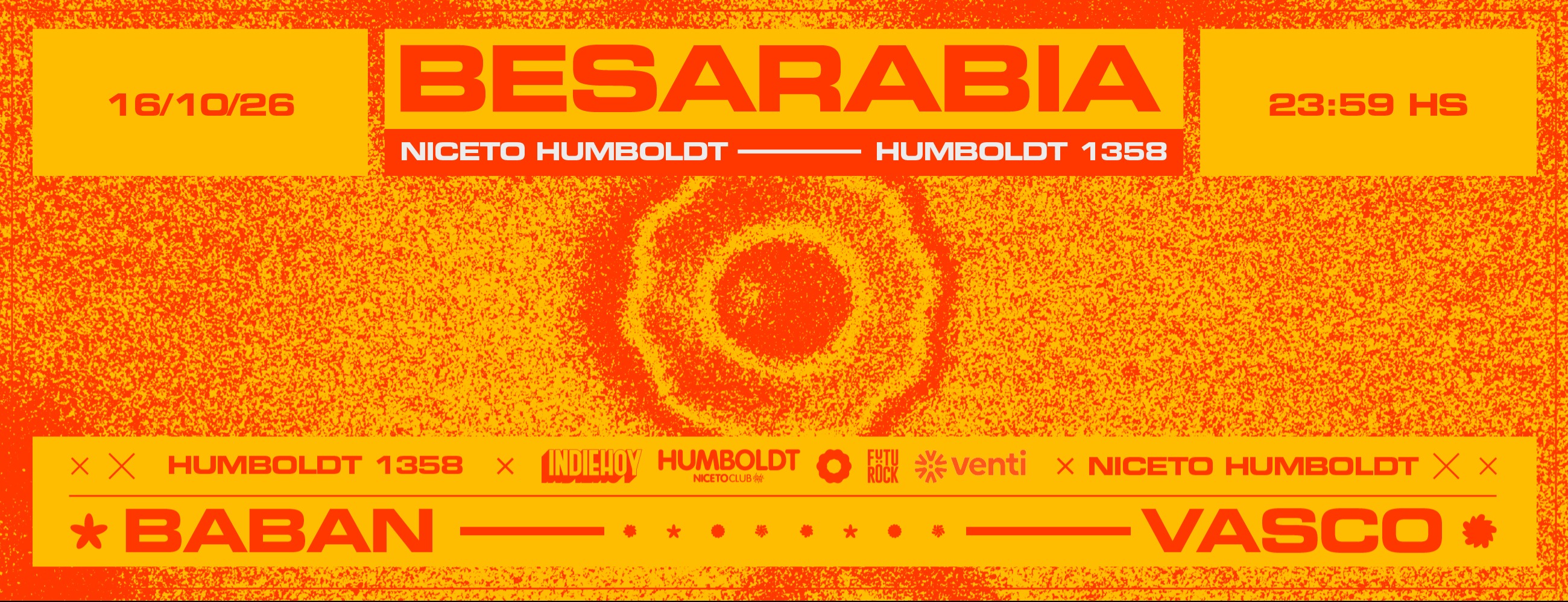 BESARABIA pres. BABAN & VASCO en Humboldt | Niceto Club