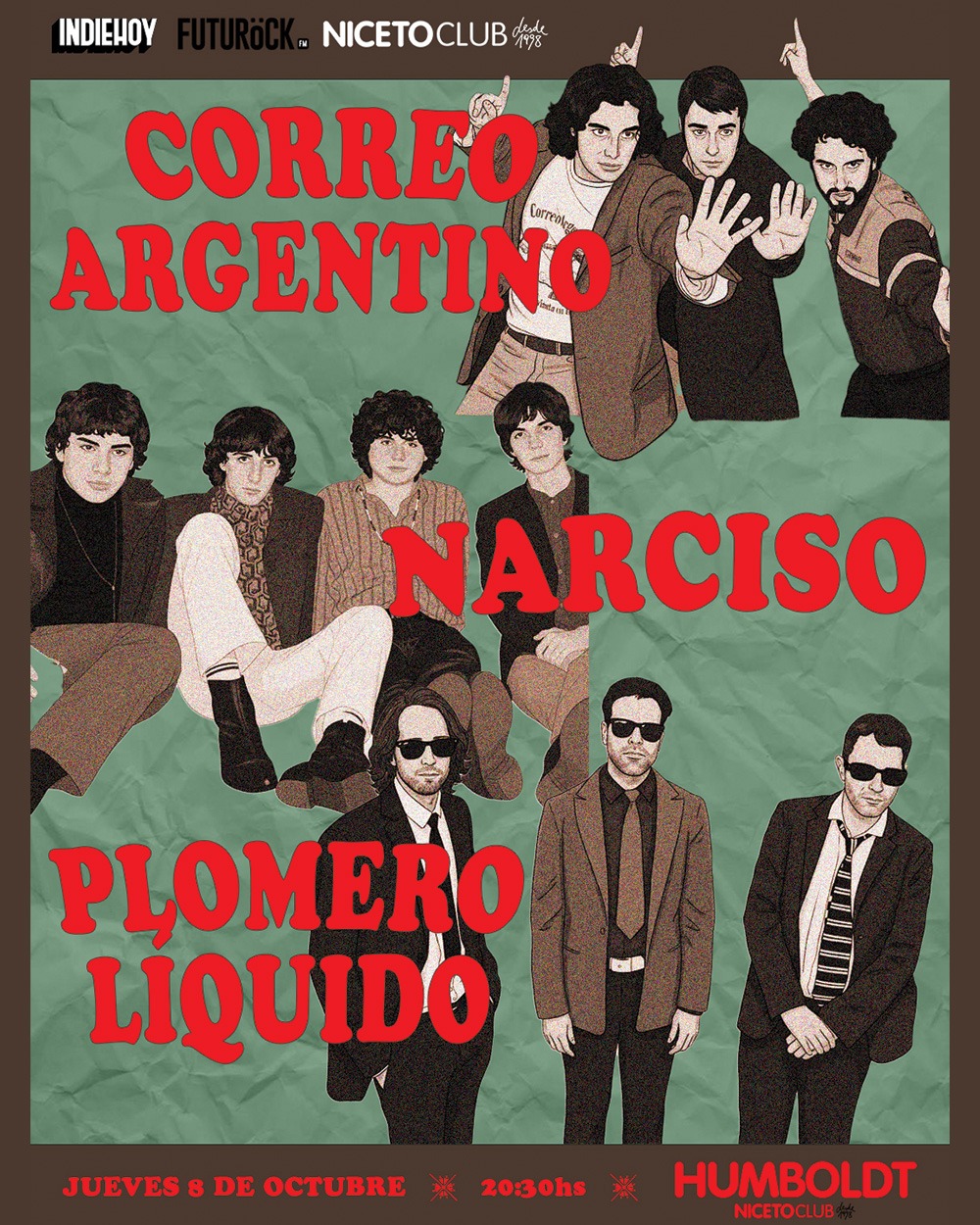 Correo Argentino, Narciso y Plomero líquido en Humboldt | Niceto Club