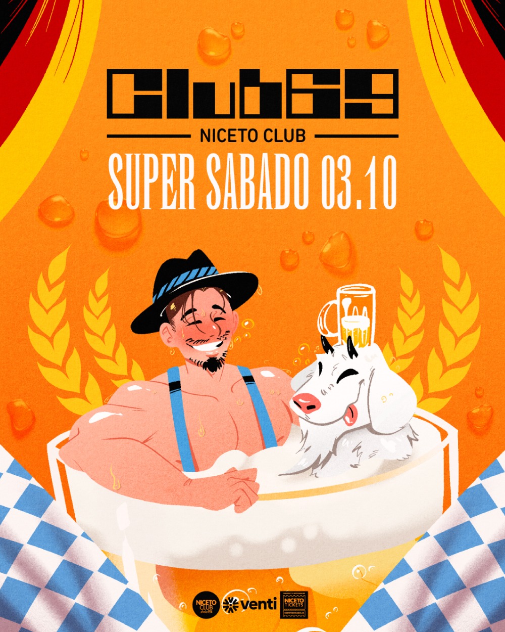 Club 69 | 3 OCT en Niceto Club (+18 años)