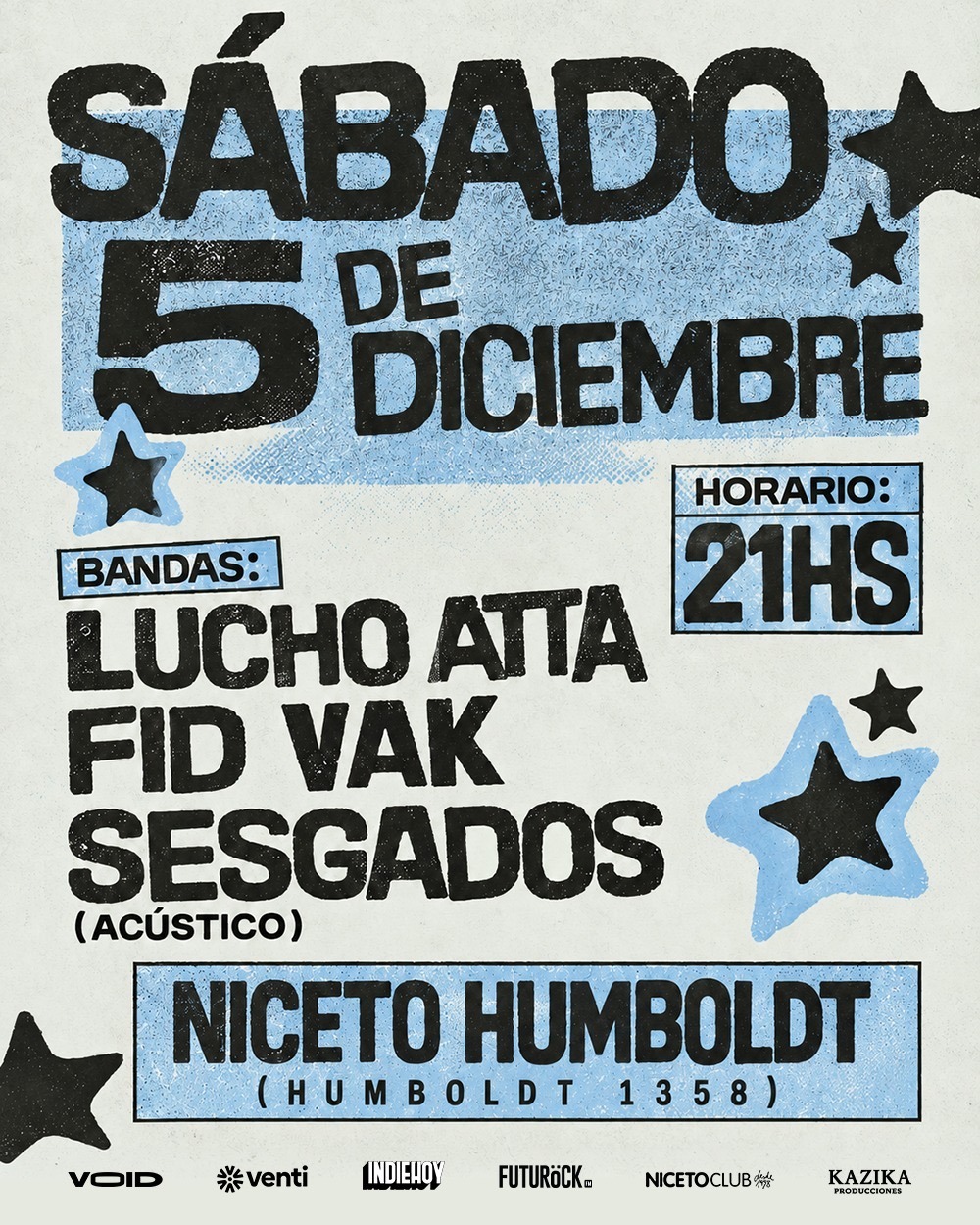 Ciclo Void 5 DIC en Humboldt | Niceto Club (+18 años)