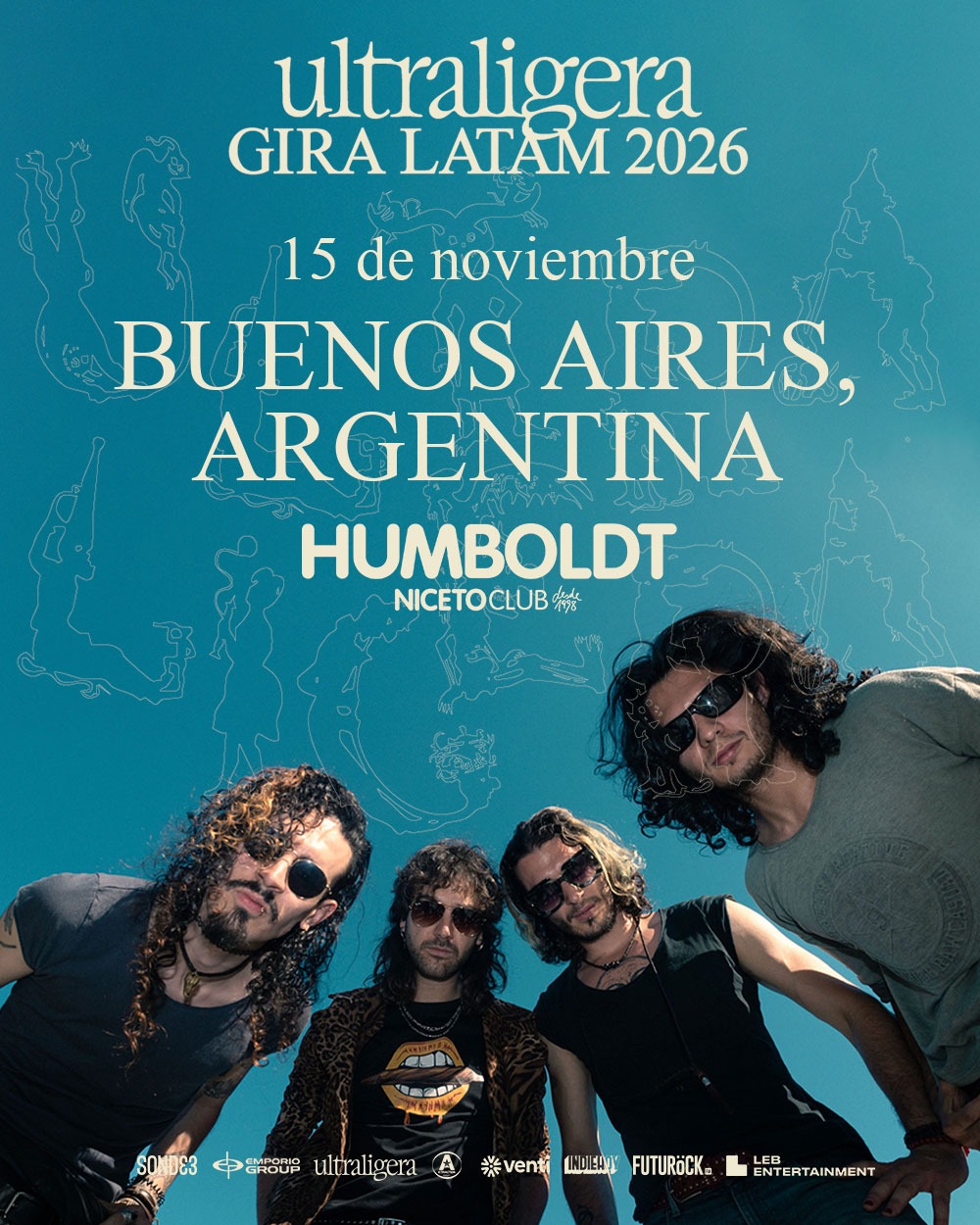 ULTRALIGERA en Humboldt | Niceto Club (+18 años)