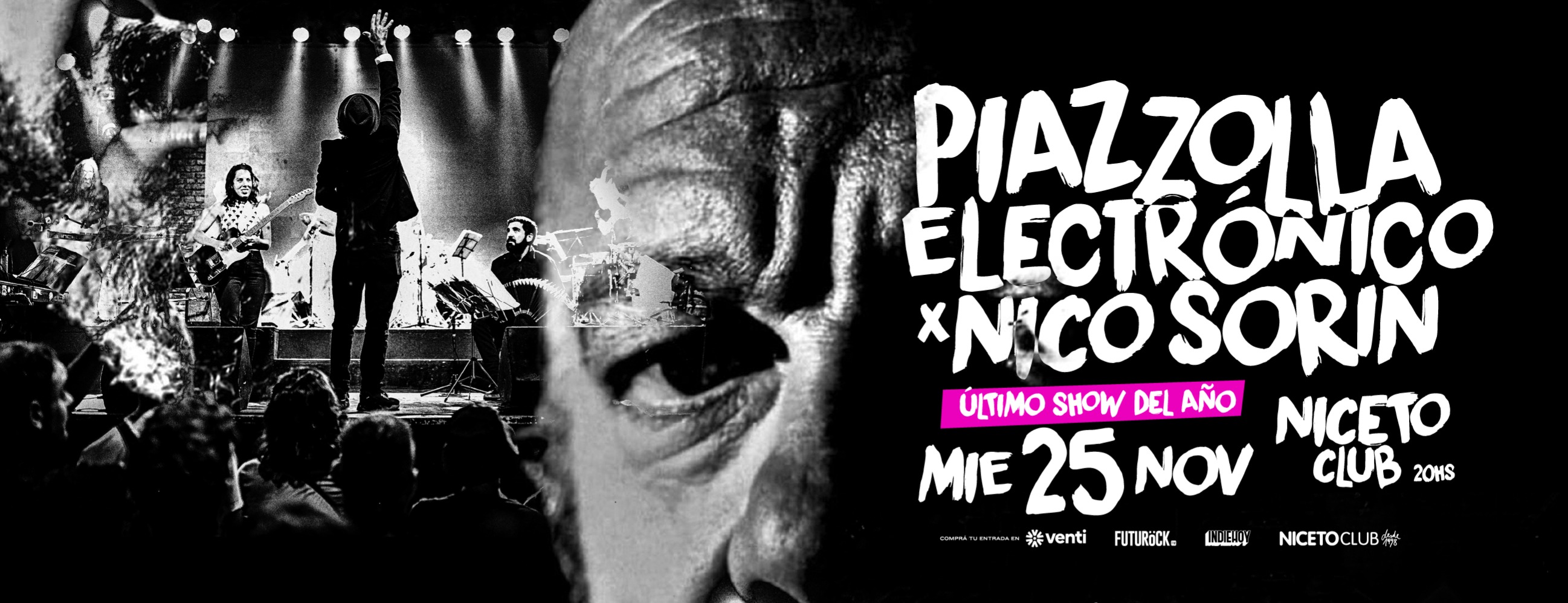 Piazzolla Electrónico x Nico Sorin 25 NOV en Niceto Club (+18 años)