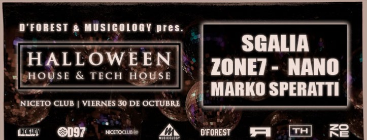 HALLOWEEN / D'FOREST & MUSICOLOGY en Niceto Club (+18 años)