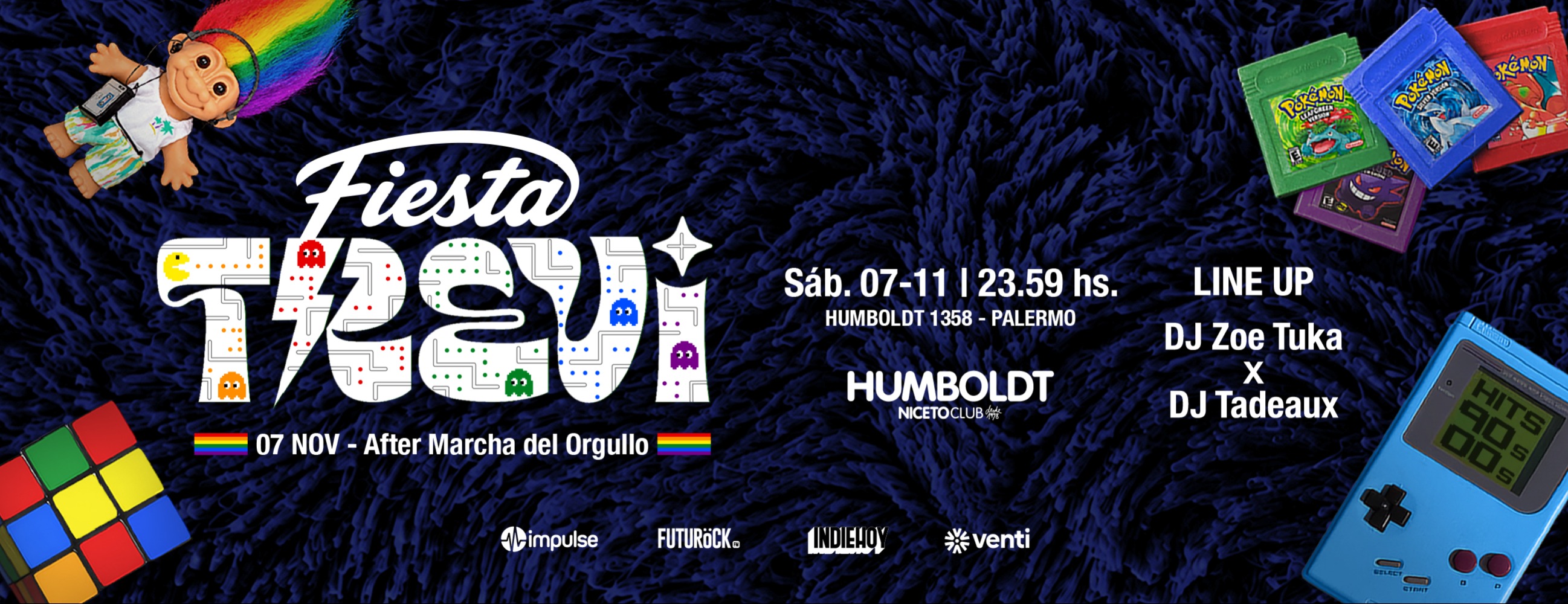 FIESTA TREVI 7 NOV en Humboldt - Niceto Club (+18 años)