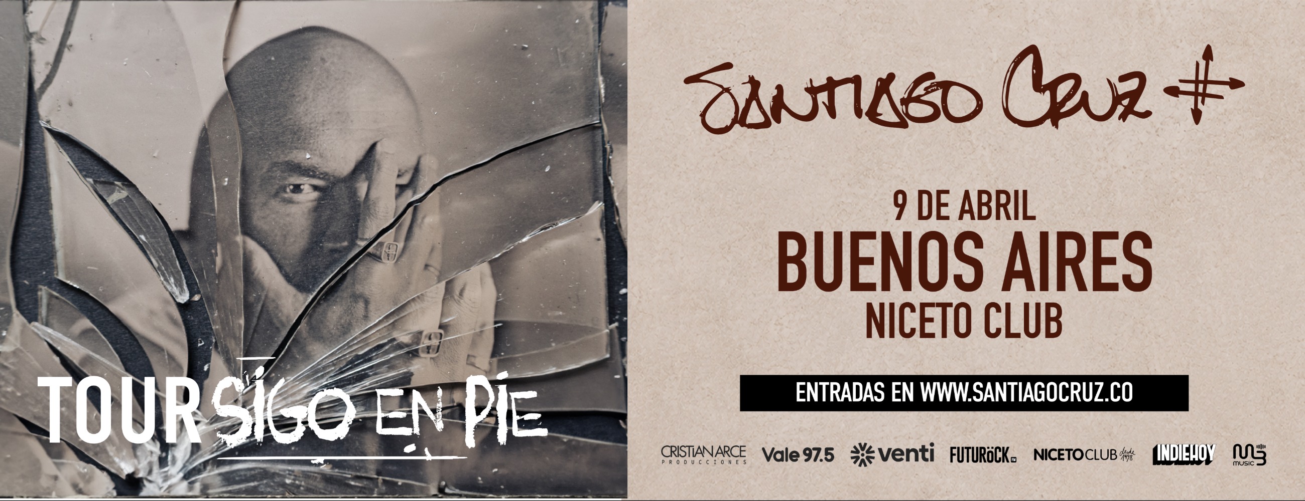 Santiago Cruz vuelve a la Argentina en Niceto Club (+18 años)