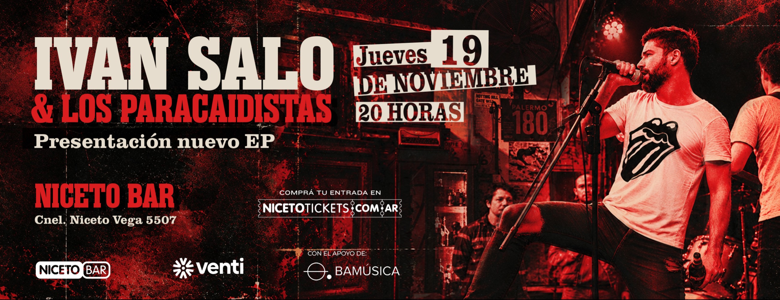 IVAN SALO  & Los Paracaidistas en Niceto Bar