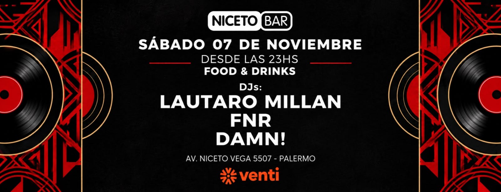 FOOD & DRINKS en Niceto Bar
