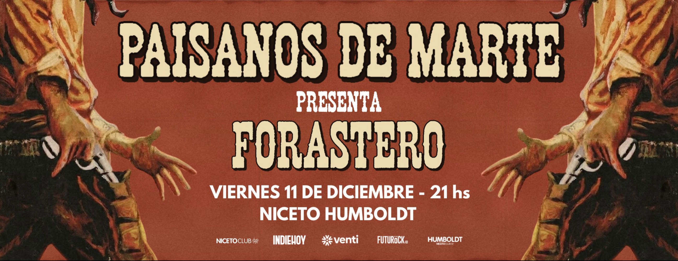 PAISANOS DE MARTE en Humboldt | Niceto Club (+18 años)