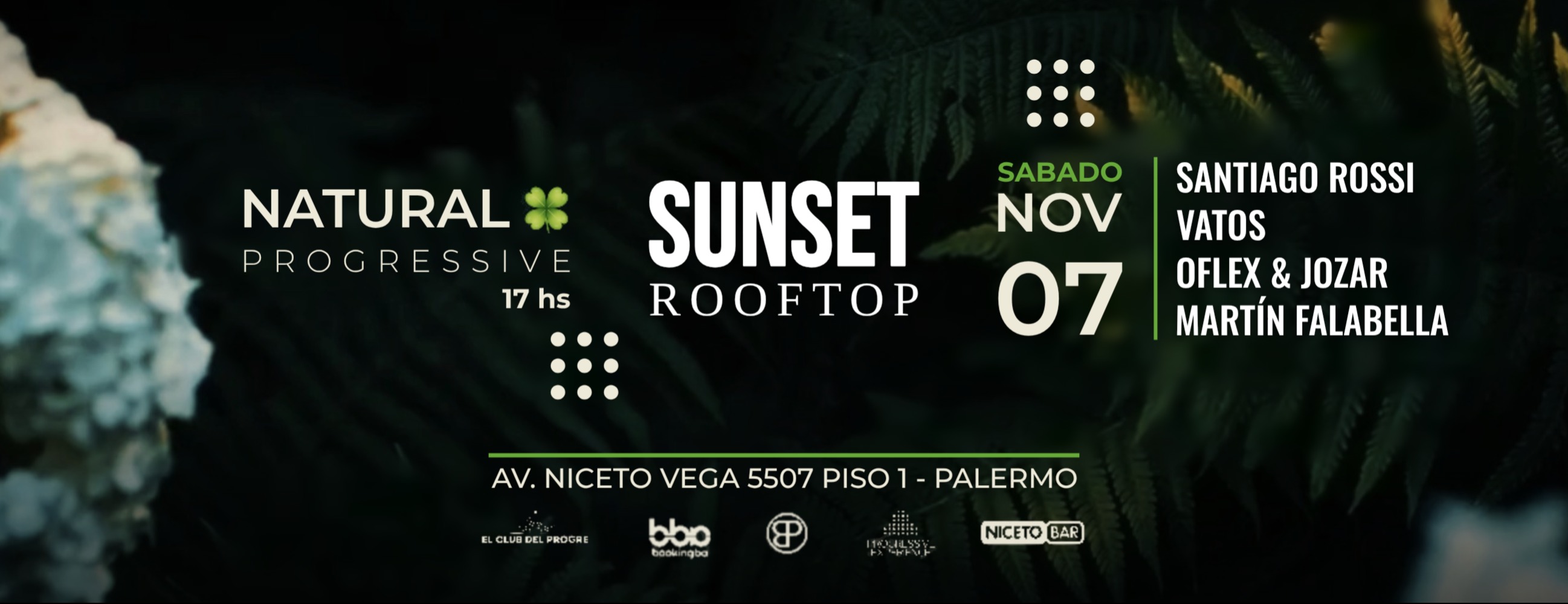 Natural progressive Sunset en Niceto Bar