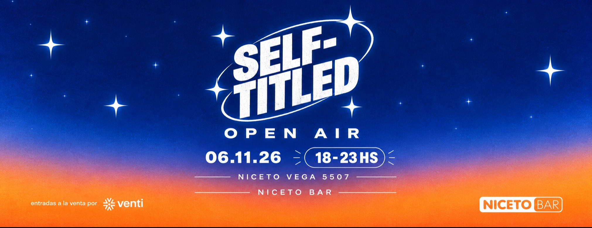 SAUNDERS - OPEN TO CLOSE en Niceto Bar